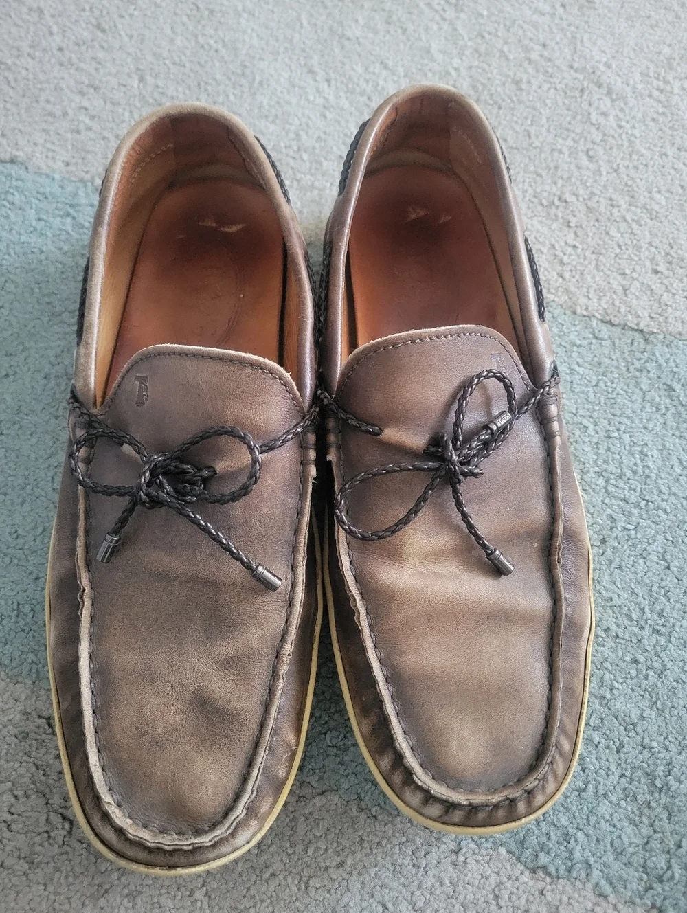 Tods brown leather mens 8 shoes #preppy #luxury